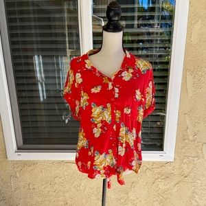 Floral Button Up